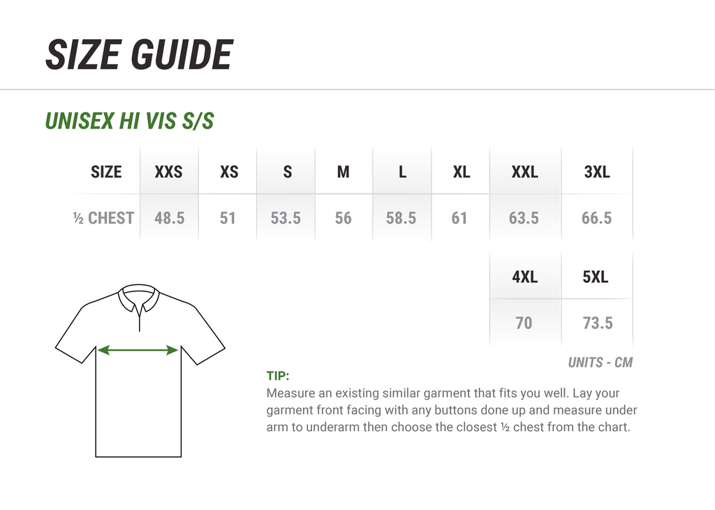 Hi Vis Cotton Pique Trad Polo Short Sleeve