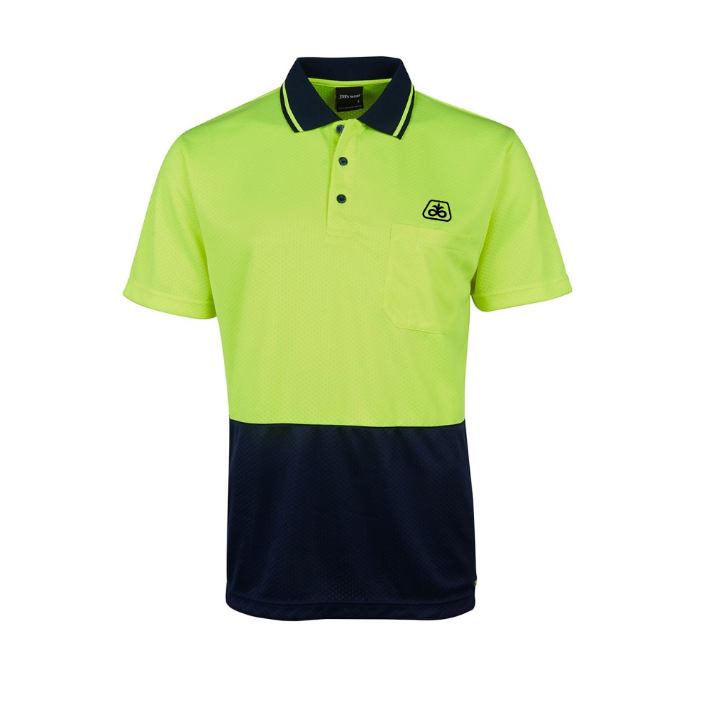 Hi Vis Jacquard Polo Short Sleeve