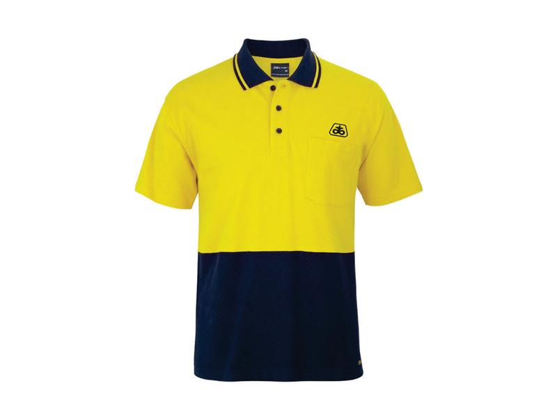 Hi Vis Cotton Pique Trad Polo Short Sleeve
